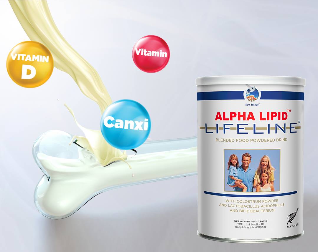 Sữa Non Alpha Lipid Lifeline bổ sung canxi, vitamin D, Vitamin 